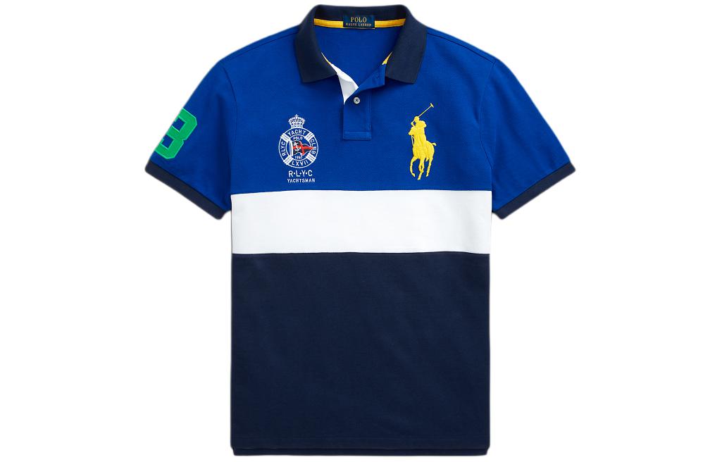 

Футболка поло мужская синяя Polo Ralph Lauren