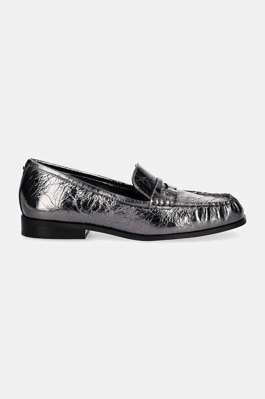 Кожаные мокасины Carlson Michael Michael Kors, серебряный