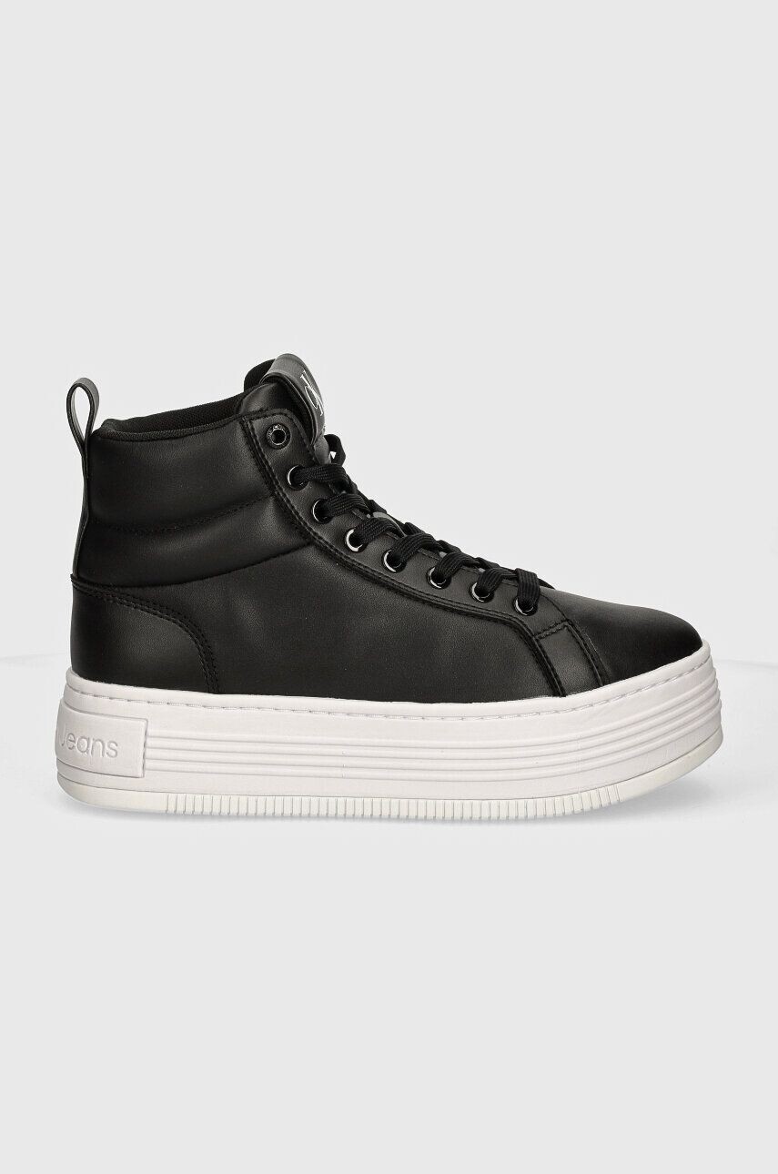 Кроссовки Calvin Klein Jeans BOLD PLATF MID OH MG LTH, черный — фото 3