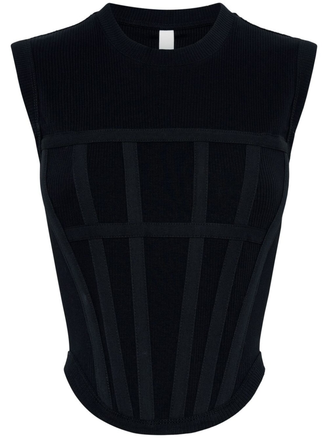 

Топ-корсет в рубчик Dion Lee, черный