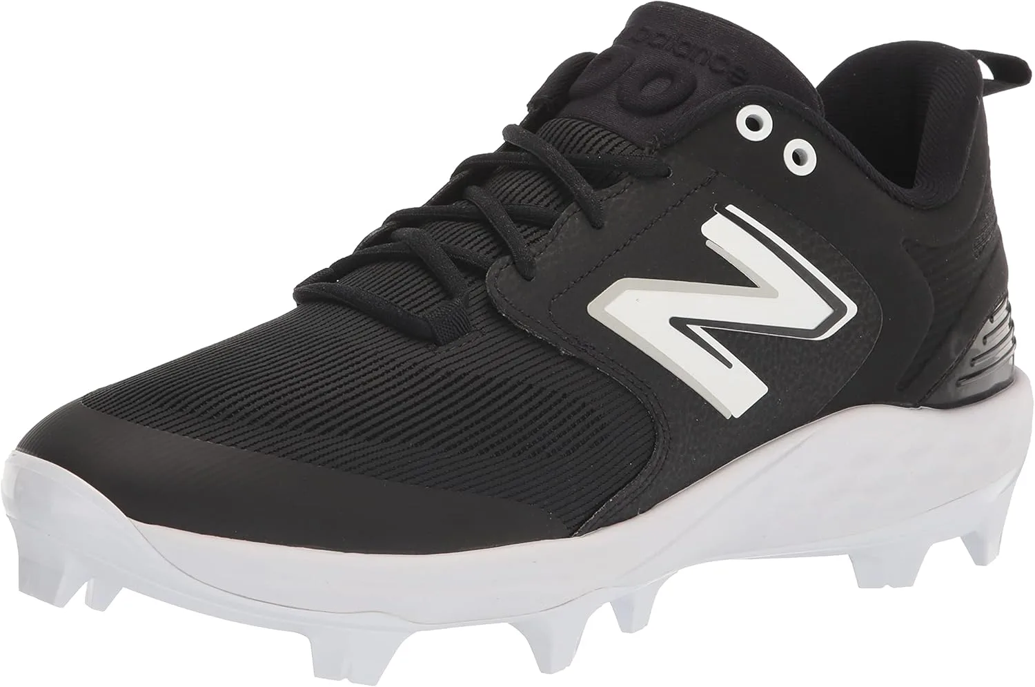 Мужские бейсбольные кроссовки New Balance Fresh Foam 3000 V6 с формованной подошвой, белый/черный
