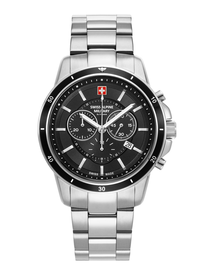 

Swiss Alpine Military by Grovana Мужские аналоговые часы серебристого цвета