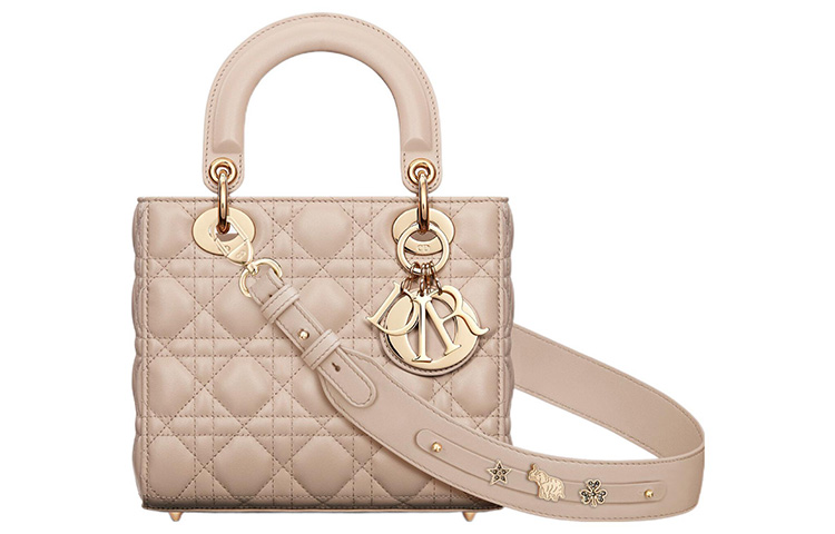 

Сумка Lady My ABC Sheepskin Lady Bag, через плечо, кроссбоди, маленькая женская, цвет caramel beige DIOR