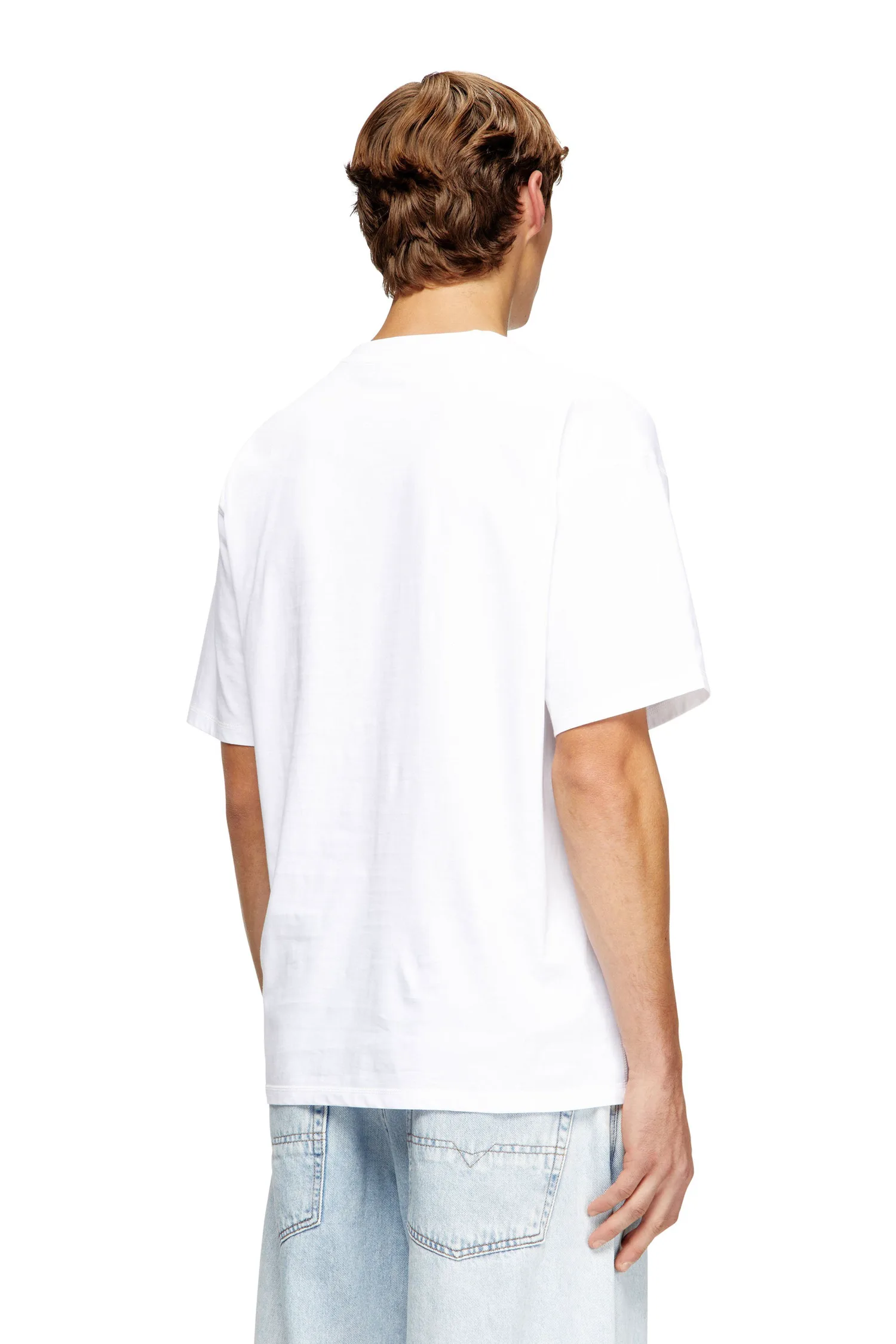 Мужская футболка T-LUCIEN-IHBI Diesel, white — фото 3