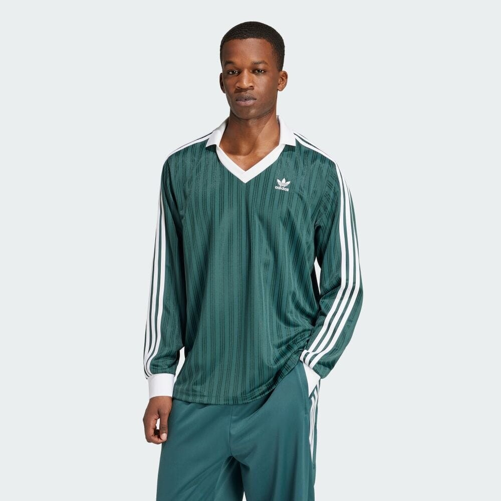 

Футболка Adidas Adicolor Pique Soccer Long Sleeve T-Shirt, цвет Mineral Green