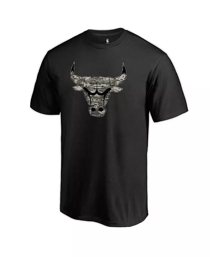 

Мужская черная футболка Chicago Bulls Cloak Camo Fanatics