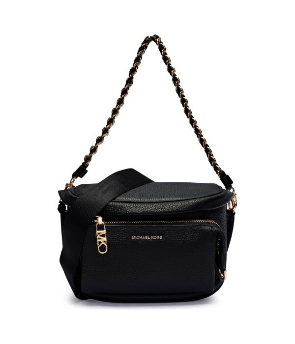 

Кожаная сумка через плечо Slater Michael Kors, черный