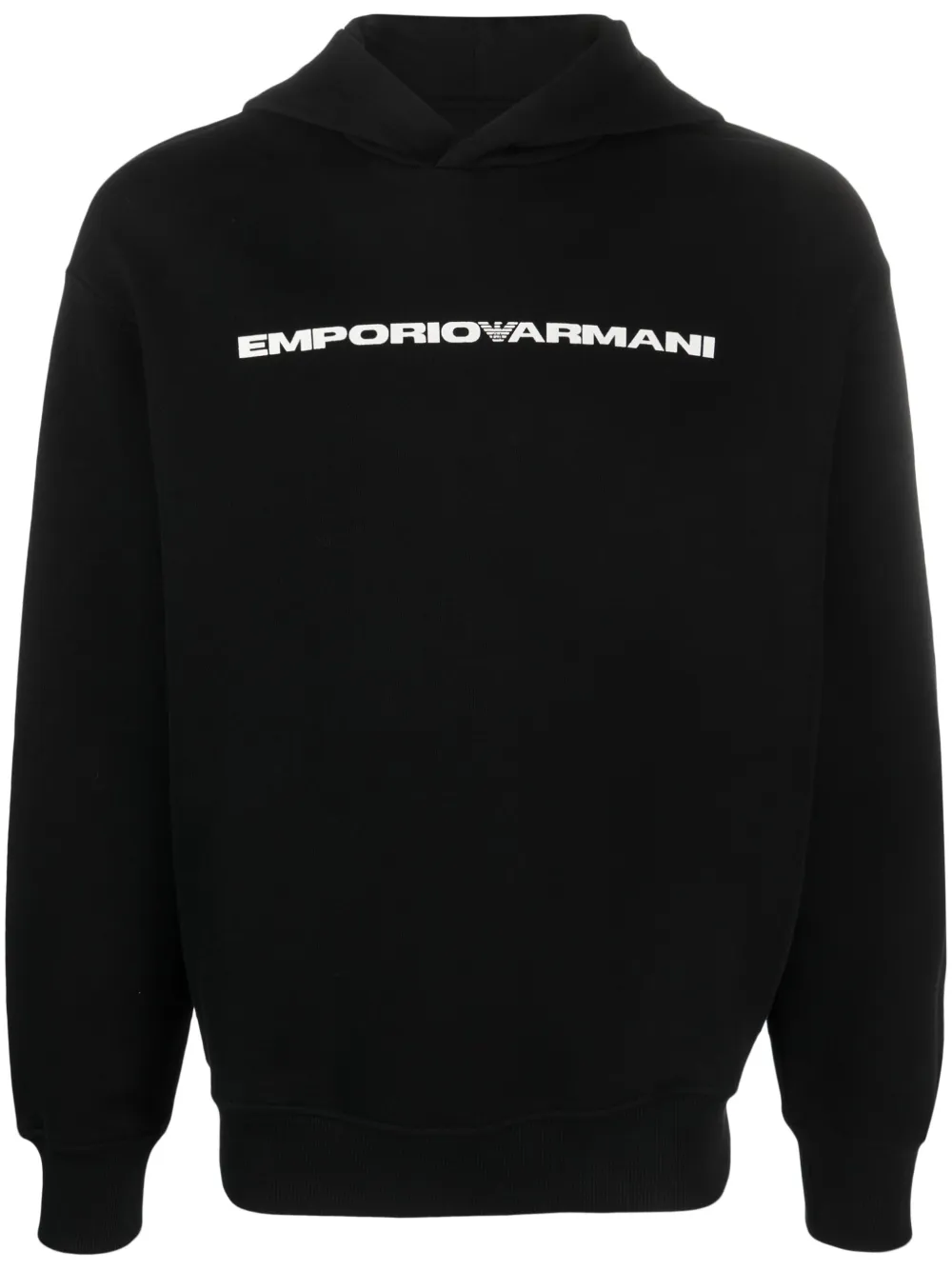 

Худи с логотипом EMPORIO ARMANI, черный