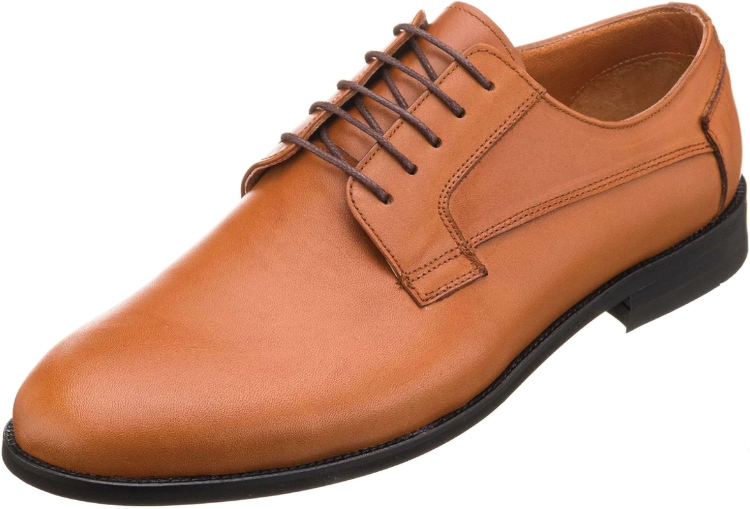 

Мужские классические туфли DALGALA Tabac из кожи большого размера, ручной работы, с простым носком