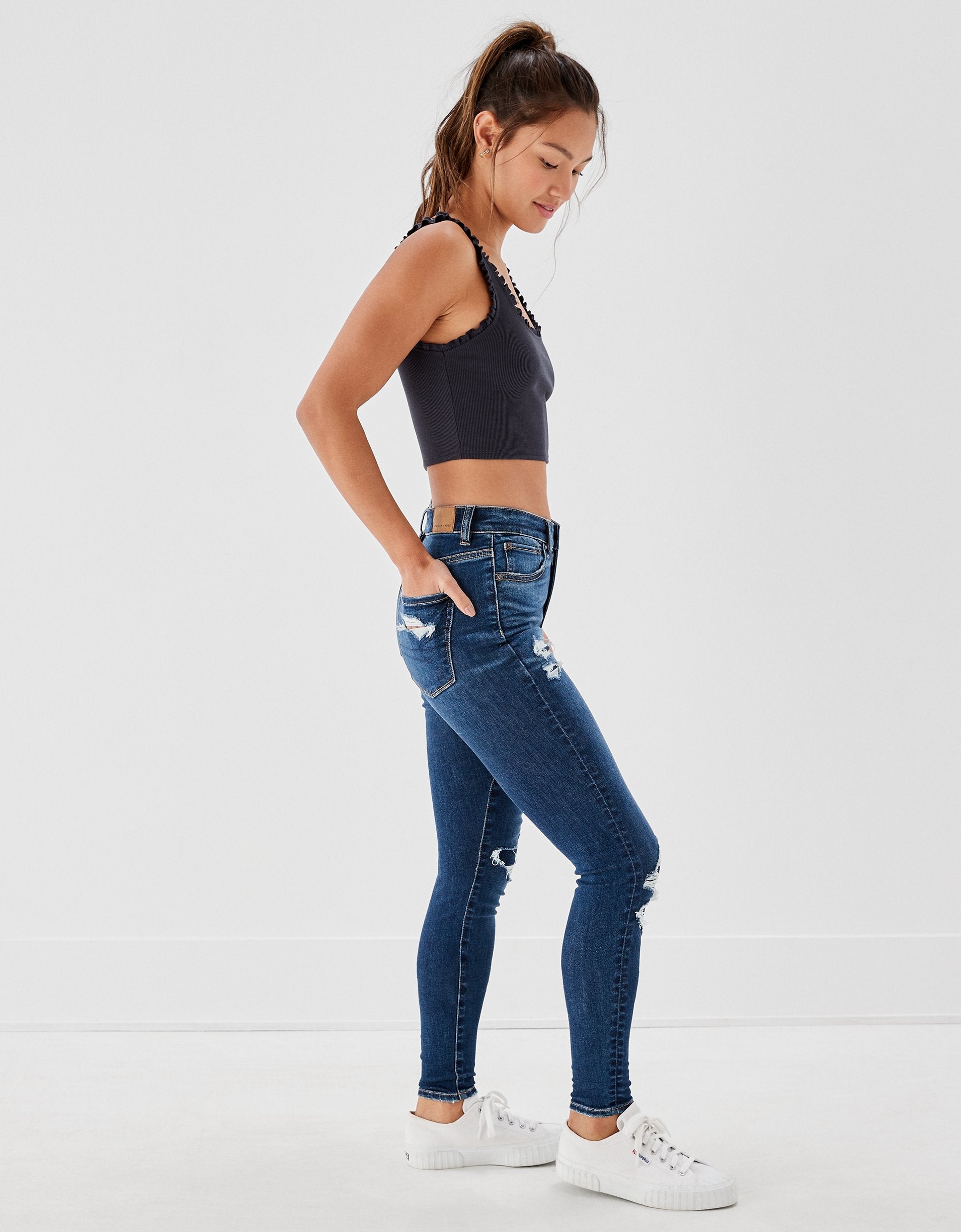 

Джеггинсы женские American Eagle Outfitters, цвет deep waters
