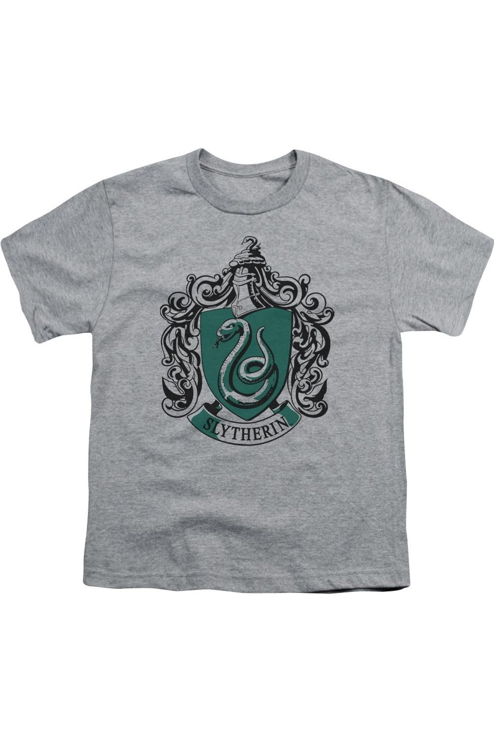 

Футболка с коротким рукавом для детей с гербом Слизерина из Гарри Поттера Gildan, Athletic Heather