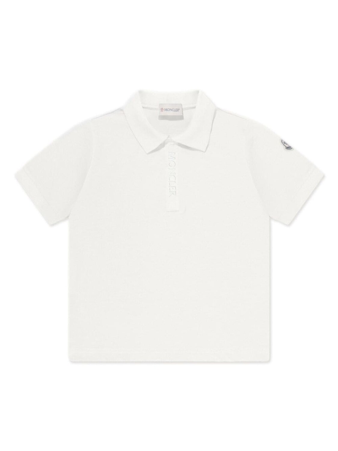 

Moncler Enfant рубашка поло с логотипом, белый