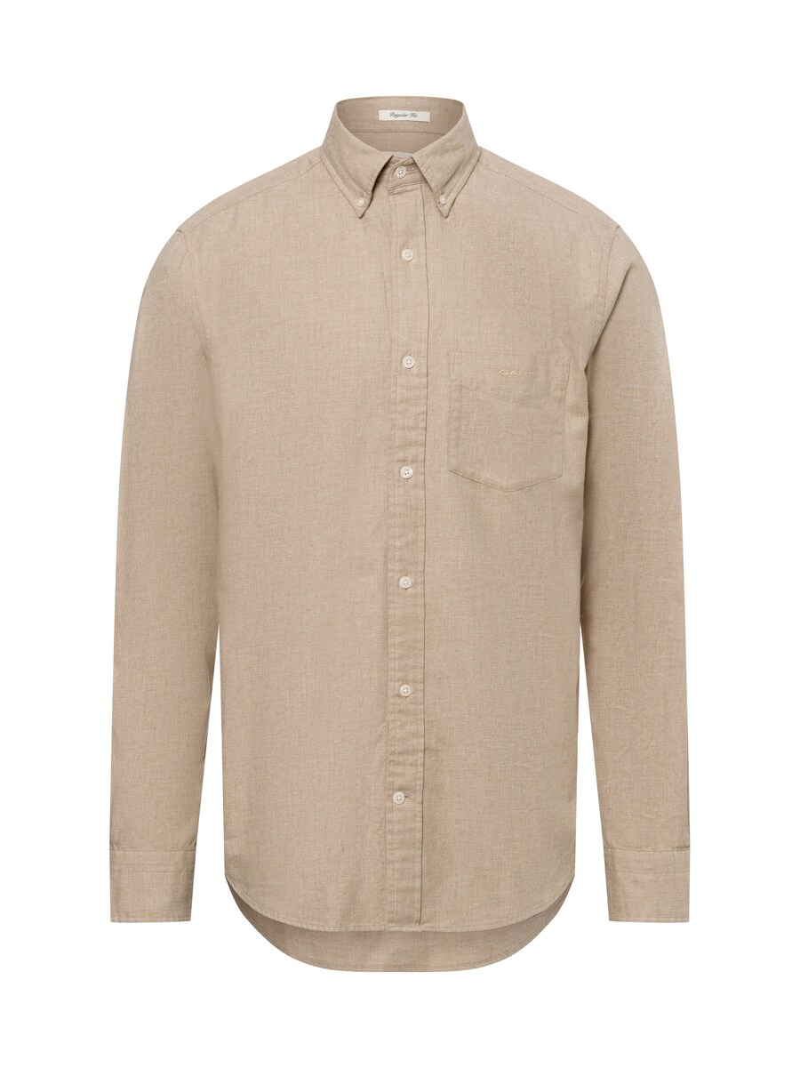 

Повседневная рубашка GANT Regular fit Button Up Shirt, песочный