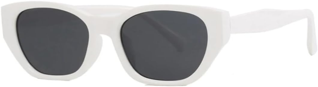 

Солнцезащитные очки с защитой от УФ-излучения UV400 | Цветные линзы "кошачий глаз" | Для женщин и мужчин, для занятий спортом на открытом воздухе и вождения DSVIGF, White Gray