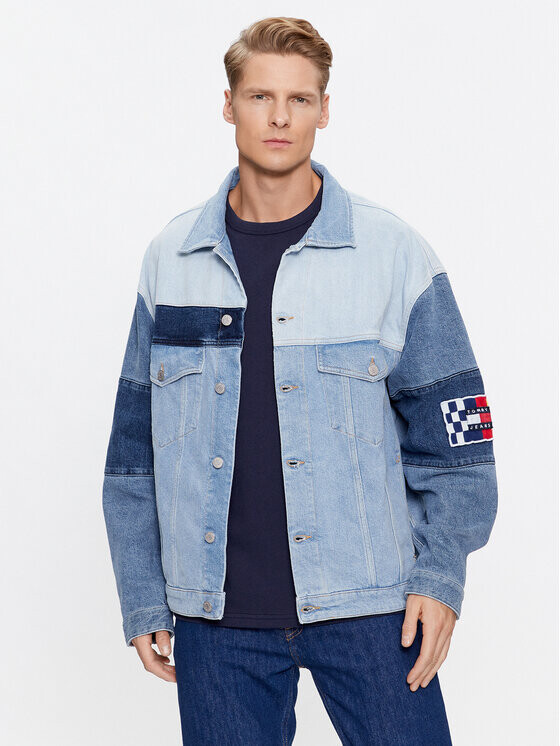 

Джинсовая куртка оверсайз Tommy Jeans, синий