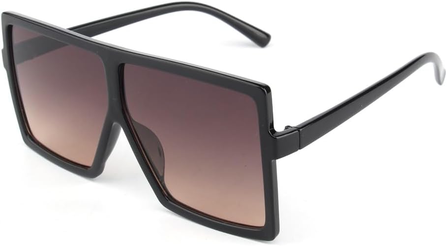 

Модные солнцезащитные очки большого размера в стиле ретро с градиентным переходом цвета и крупной оправой для женщин, цельная конструкция, многослойные прозрачные линзы KTUCN, C6 Black Brown