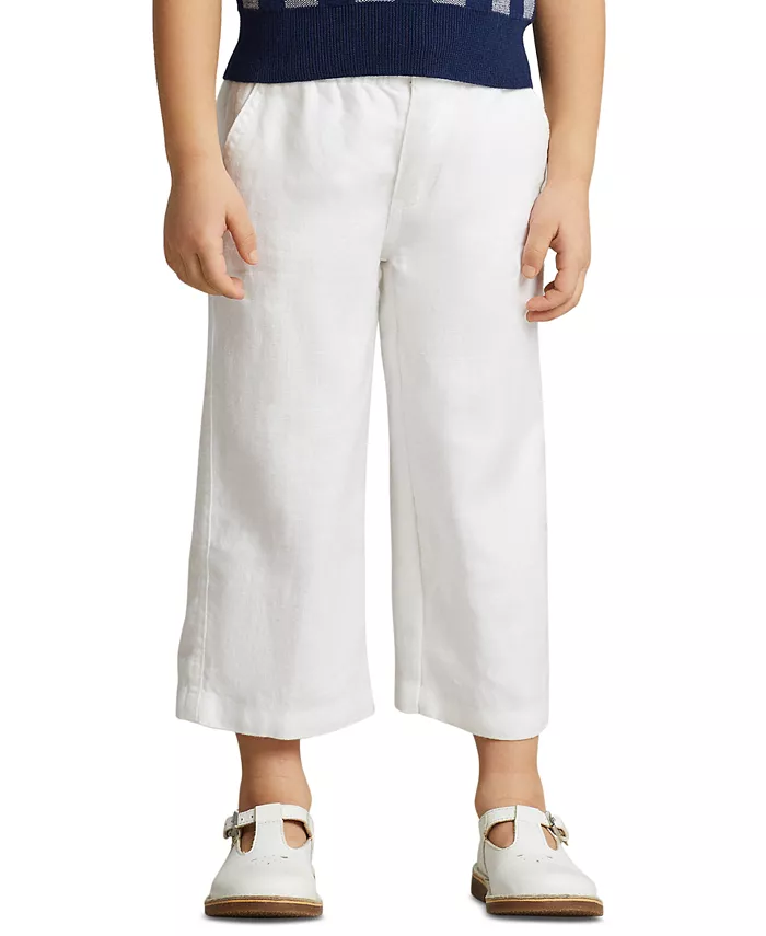 

Широкие брюки для девочек Polo Ralph Lauren, белый