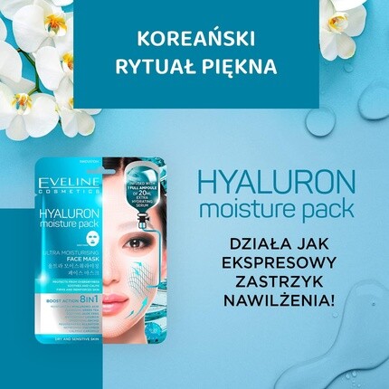 Тканевая маска Eveline Cosmetics — С гиалуроновой кислотой -в — фото 3