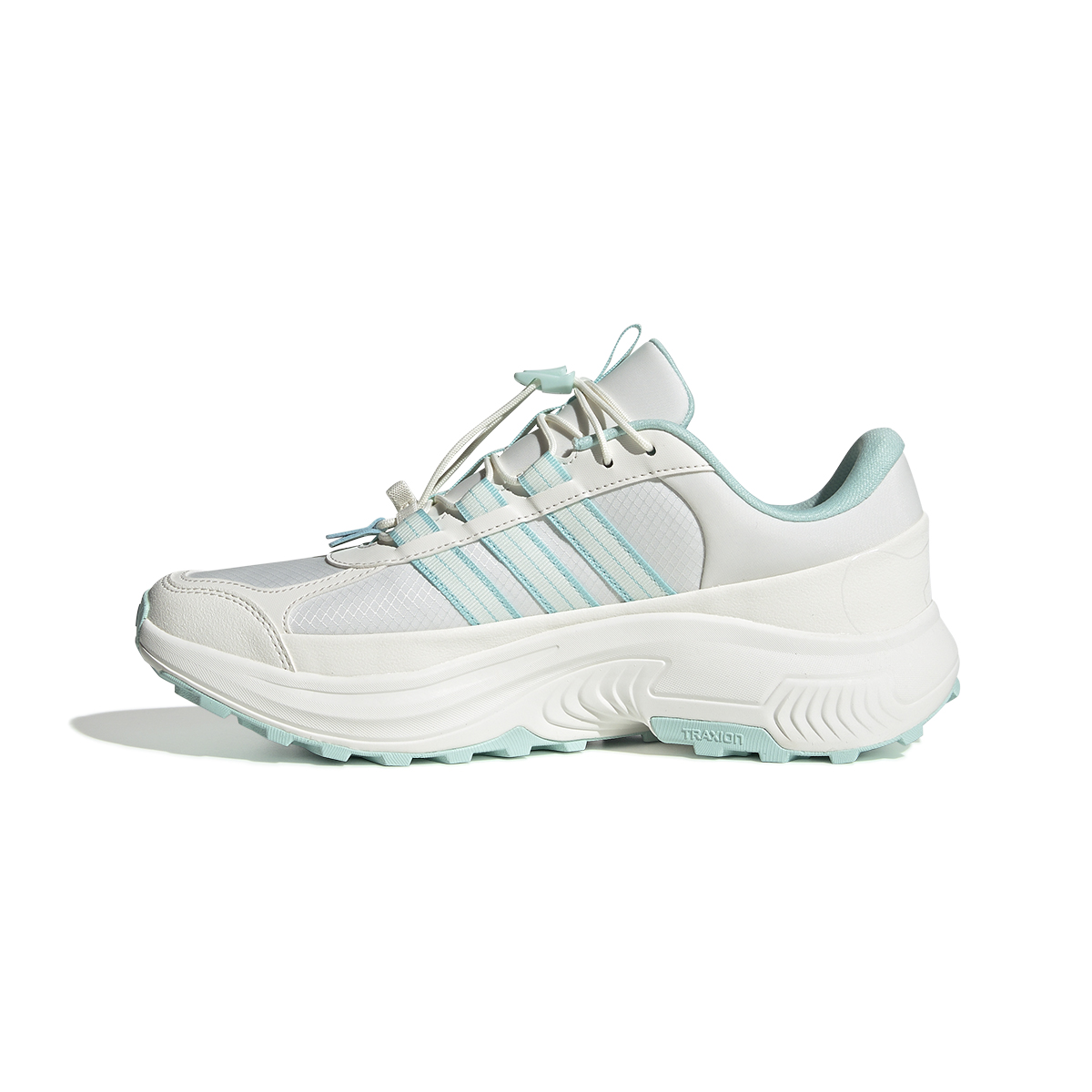

Adidas Женские кроссовки для бега низкие Traxion Cushioning и дышащие, цвет Mint Green