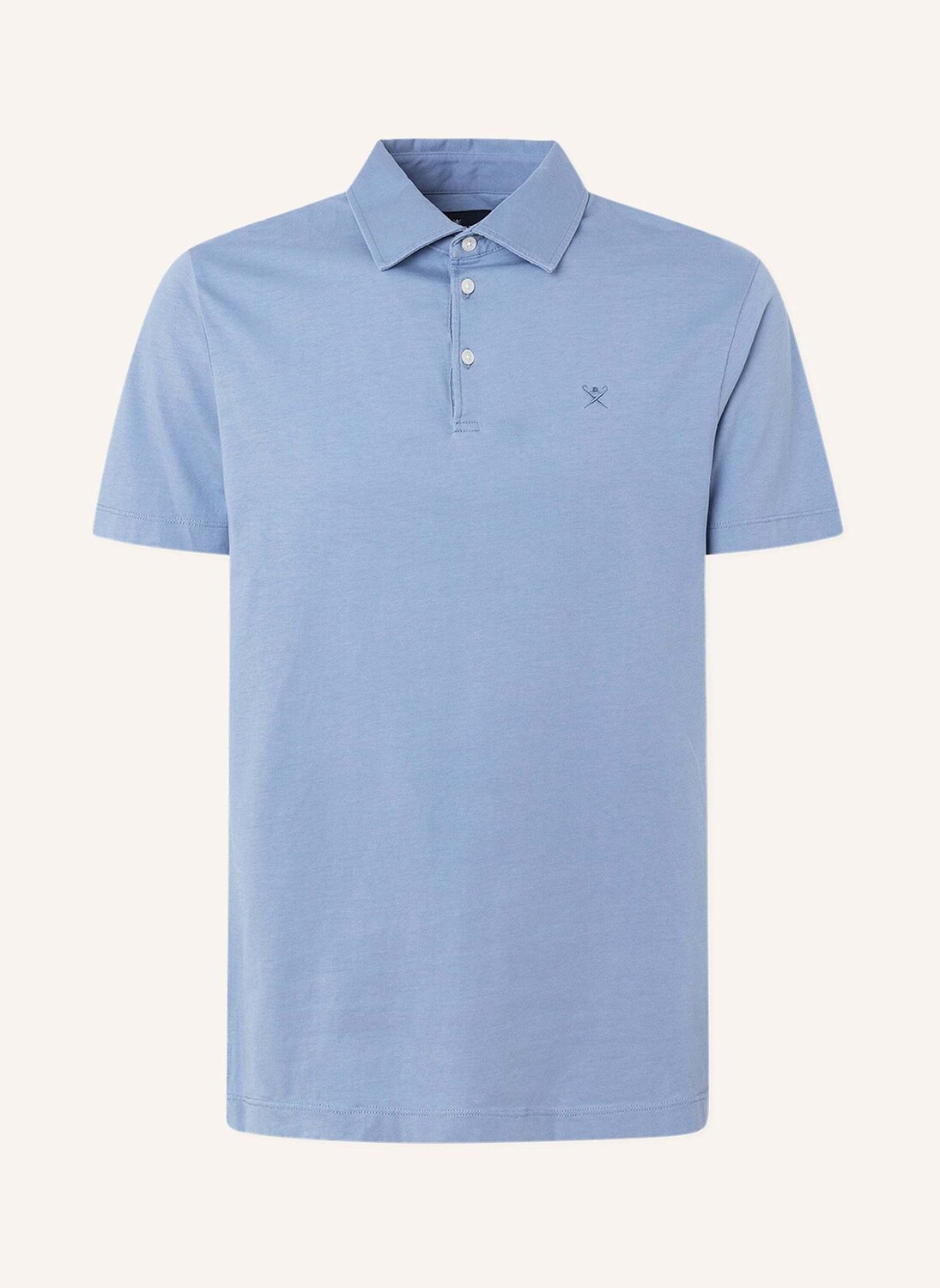 

Рубашка-поло washed jersey ss HACKETT LONDON, синий