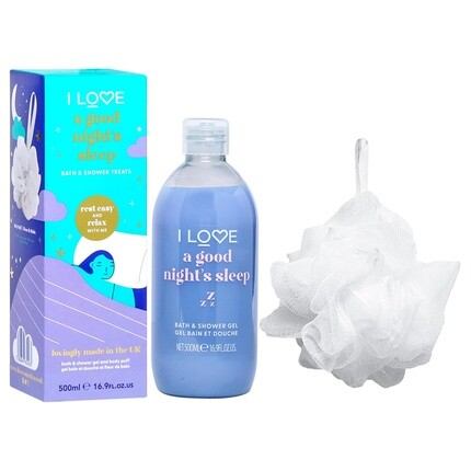 Good Nights Sleep Bathtime Treats Гель для душа и душа Мыло для тела и отшелушивающее средство для тела Успокаивающий аромат лаванды I Love — фото 3