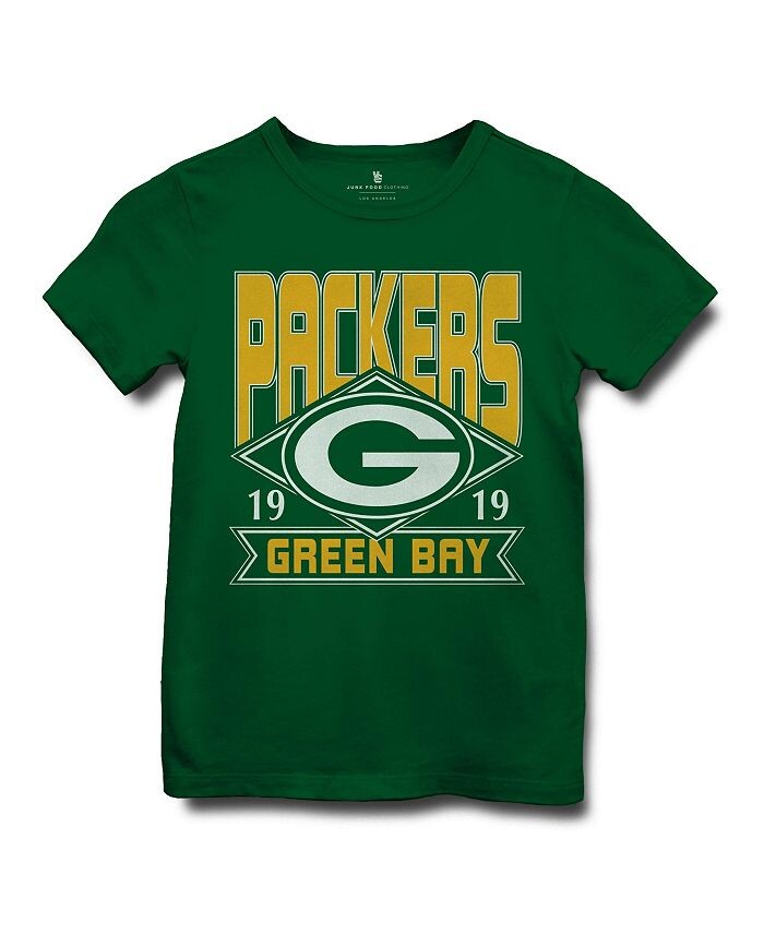 

Футболка унисекс NFL Green Bay Packers Ovetime - Little Kid, Big Kid Junk Food Clothing, зеленый