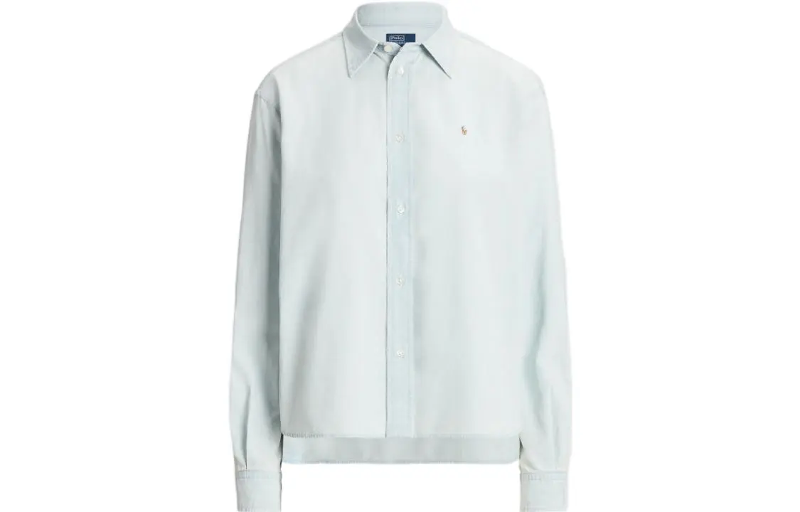 Polo Ralph Lauren SS23 Футболка Женская Светло-голубая — фото 3