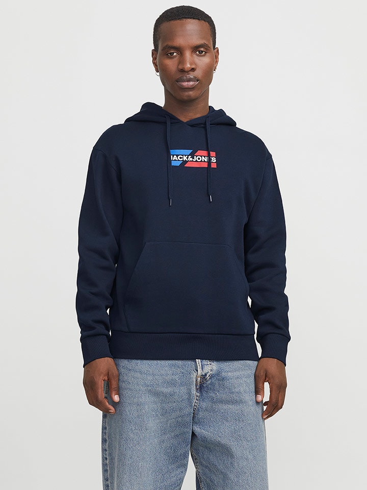 

Толстовка с капюшоном Jack & Jones, темно-синий