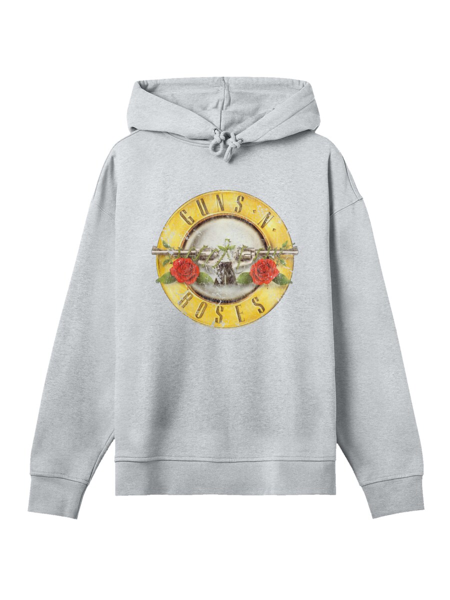 

Толстовка F4NT4STIC GunsNRoses Vintage Bullet Logo, пятнистый серый