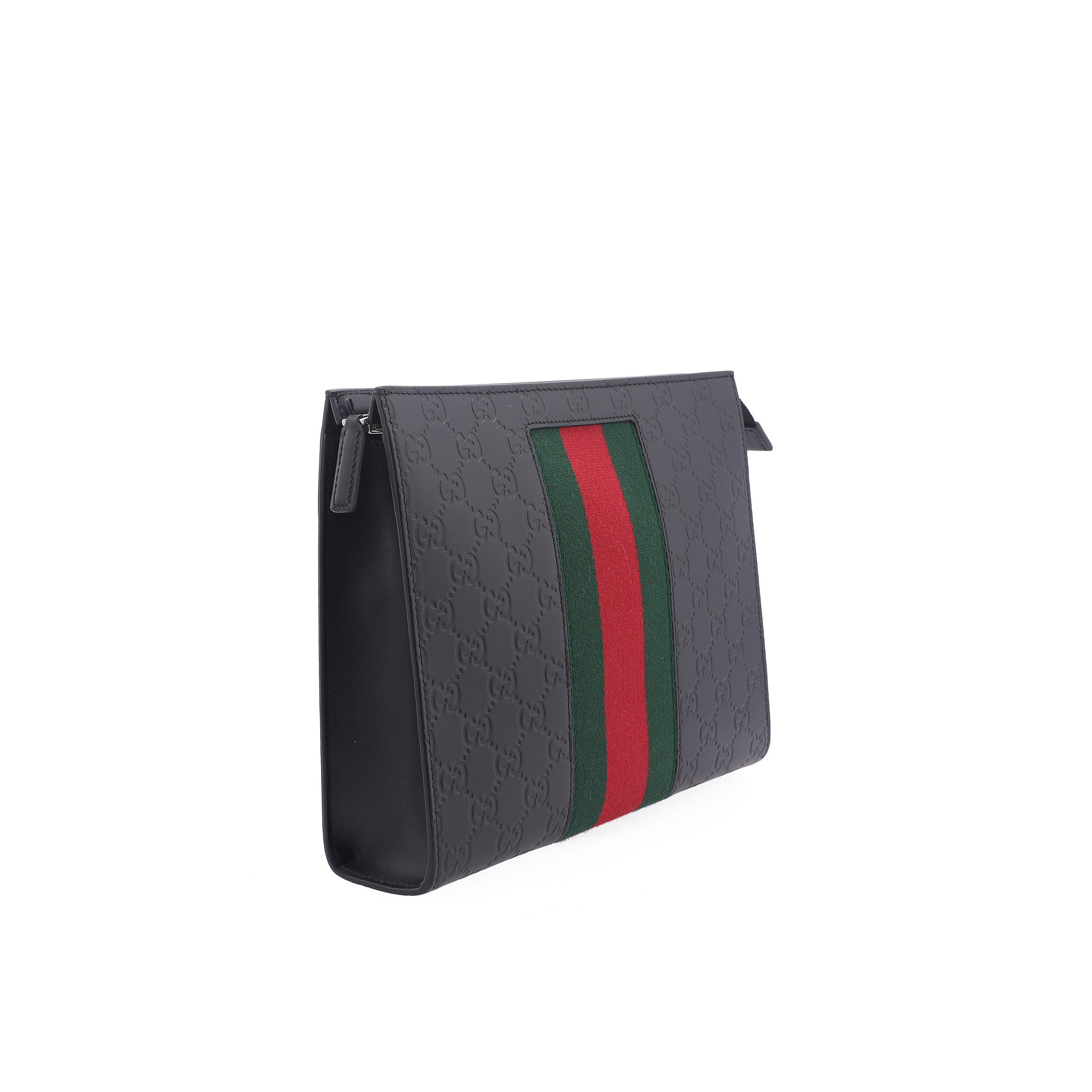 GUCCI Кожаный клатч Men's Black — фото 3