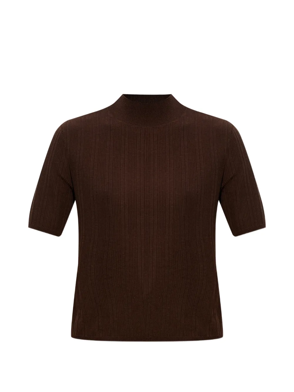

Футболка с короткими рукавами в рубчик Officine Generale, коричневый