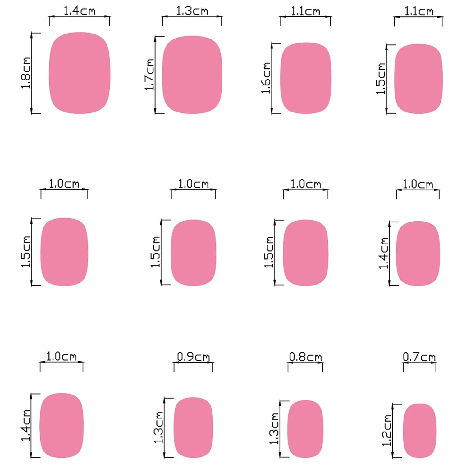 Женские накладные ногти квадратные для Дня святого Валентина, 24 шт. ‎Yigzycn — фото 3