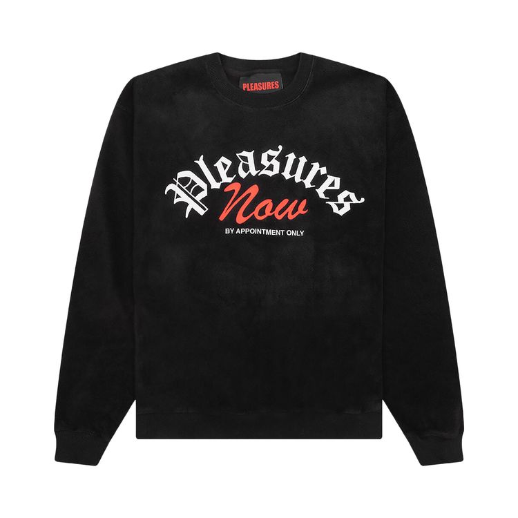 

Толстовка Pleasures Appointment Fleece Crewneck Black, черный