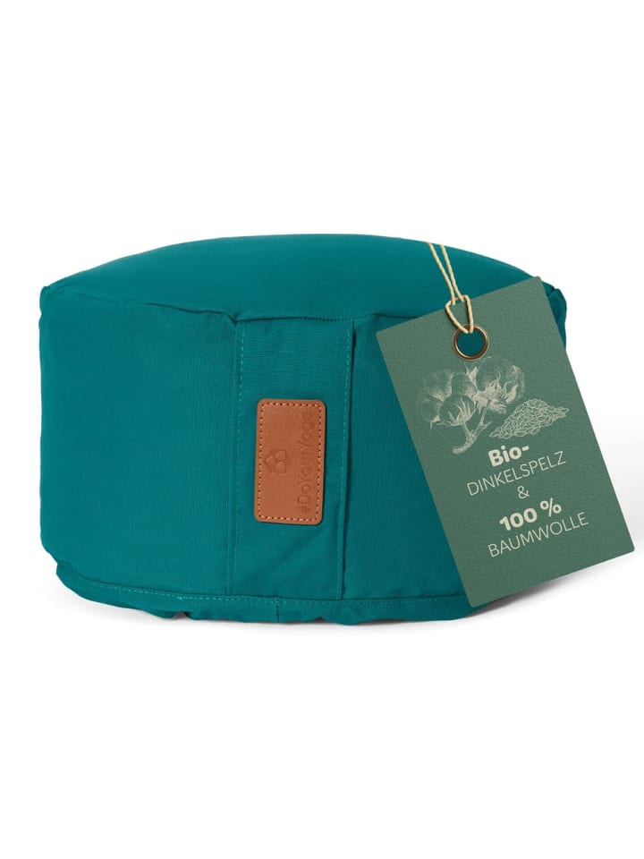 

Lumaland #ЗанимайтесьЙогой Подушка для йоги Вишну - наполнена органической шелухой полбы - круглая, 30 x 30 см