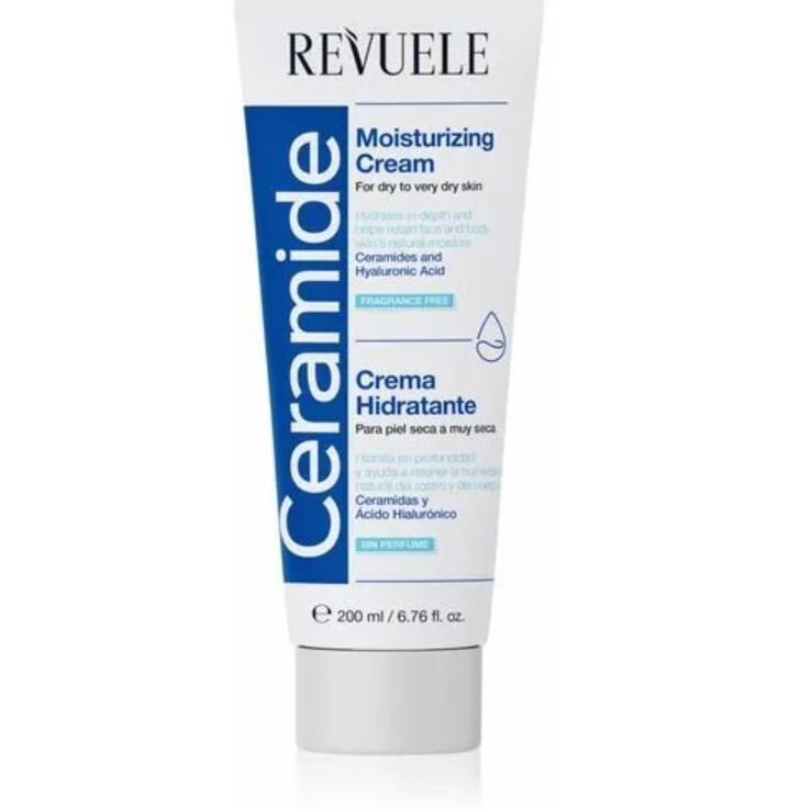 

Revuele, Ceramine Moisturizing Cream, увлажняющий крем для лица и тела для сухой и очень сухой кожи, 200 мл