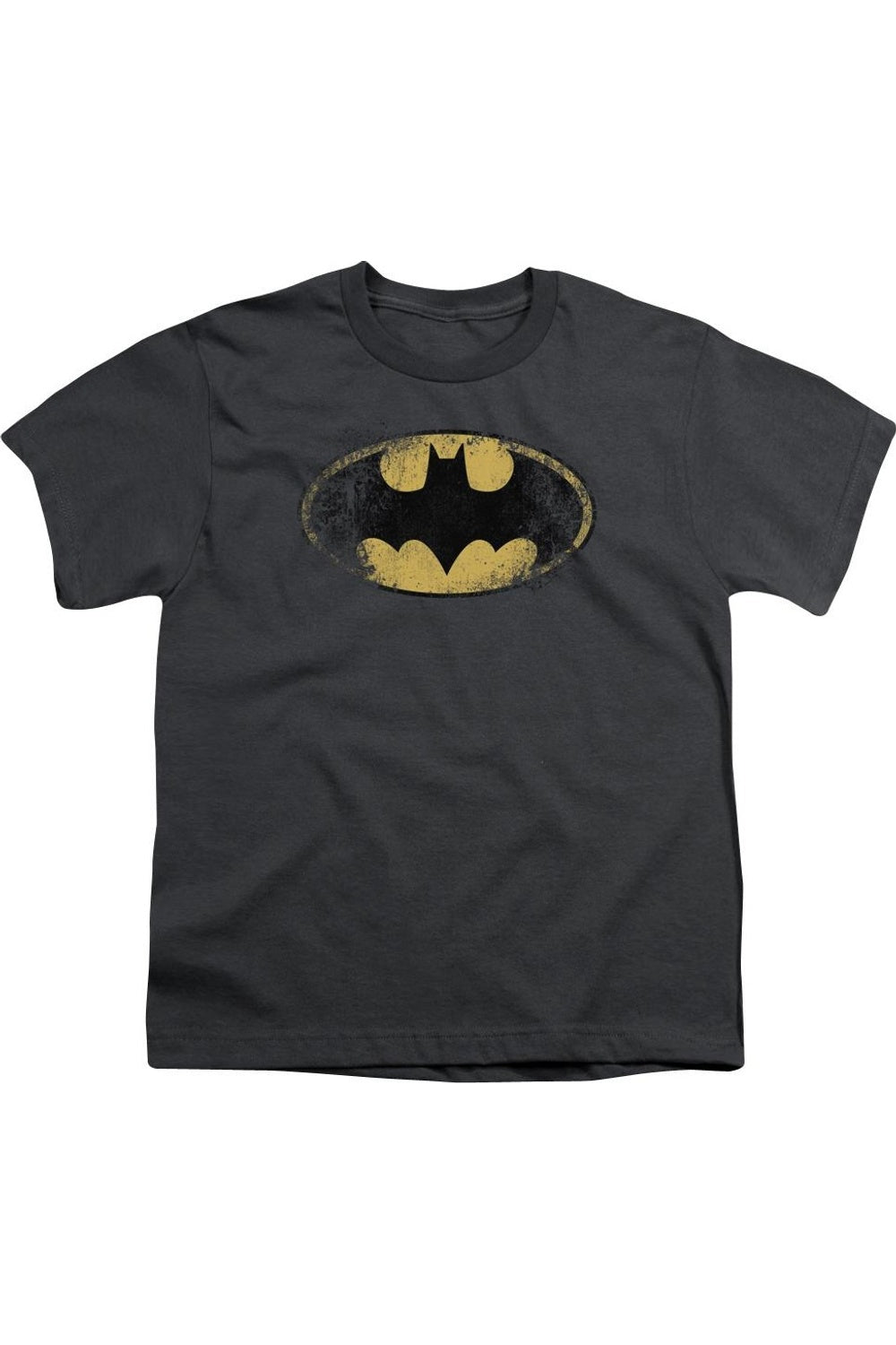 

Футболка с разрушенным логотипом Batman для детей Gildan, Charcoal