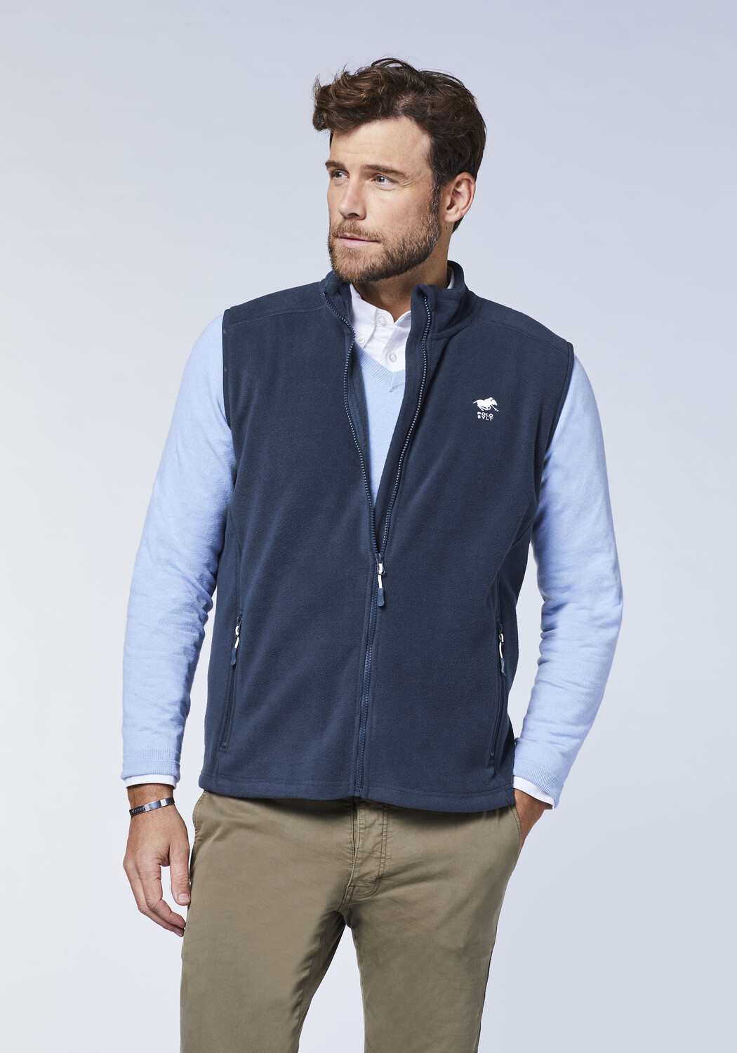 

Утепленный жилет Polo Sylt Fleece, синий