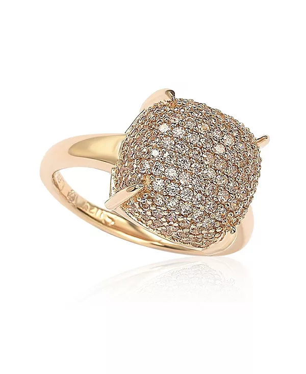 

Кольцо-Пуф Suzy Levian из стерлингового серебра с кубическим цирконием Suzy Levian New York, pink