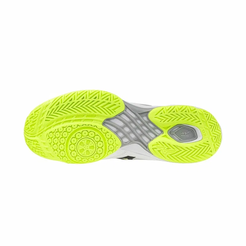 Кроссовки для бадминтона «Wave Claw Neo 3 FIT» от Mizuno, 12 White X Black X Lime — фото 3