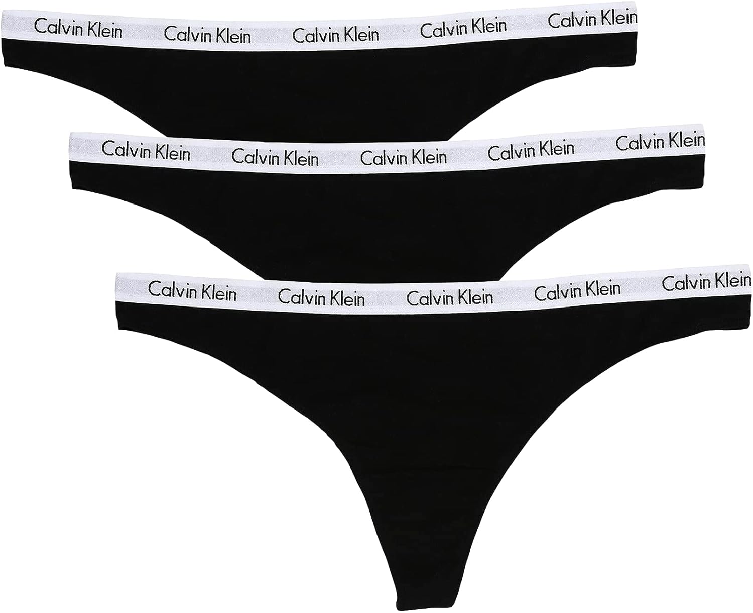 

Женские трусики-стринги Calvin Klein Carousel Logo из хлопка и эластичного хлопка, 3 шт., Black