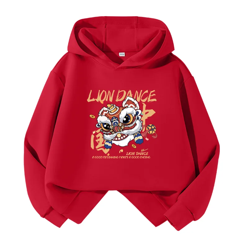 Детский худи WARRIOR, Navy Blue/H Lion Dance Roar — фото 3