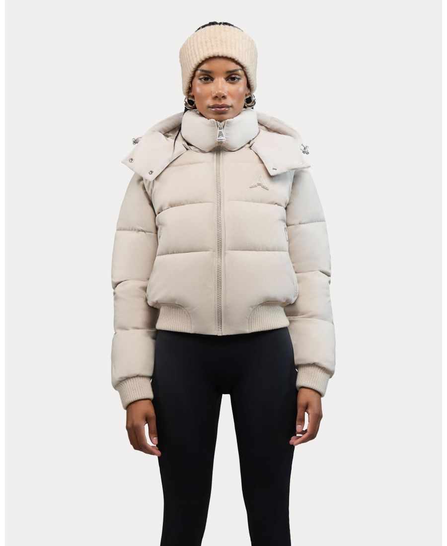 

Женская укороченная куртка-бомбер Pariset со съемными рукавами Alpenhaus, Stone