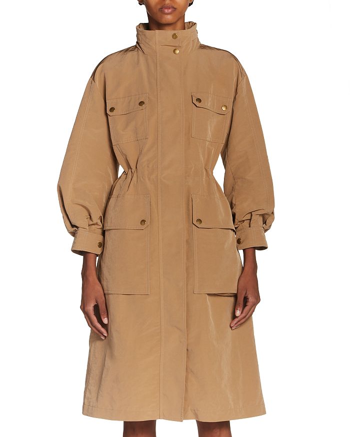 

Парка Nantes с затягивающейся талией Moncler, коричневый/бежевый