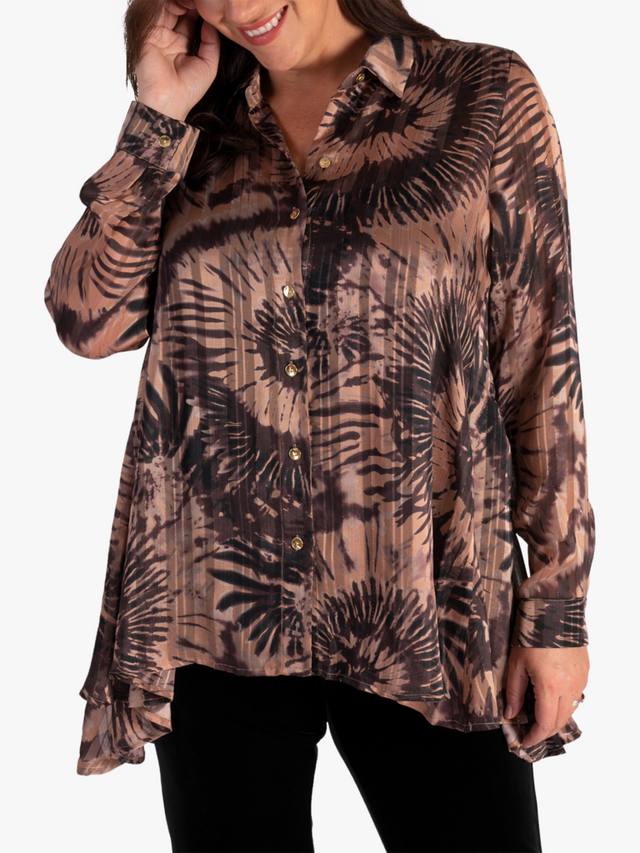 

Блузка с абстрактным батиком chesca, Multi