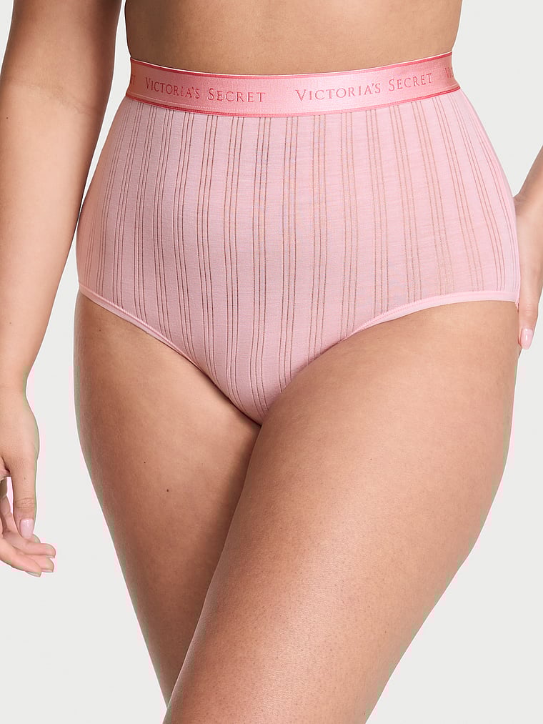 

Ультратонкие модальные трусики-слипы с логотипом Cotton, цвет ultra-fine modal pretty blossom