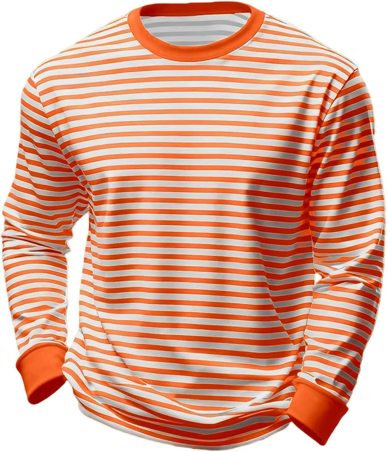 

Футболка Unisex с длинным рукавом и полосками, свободный крой ZWSPTO