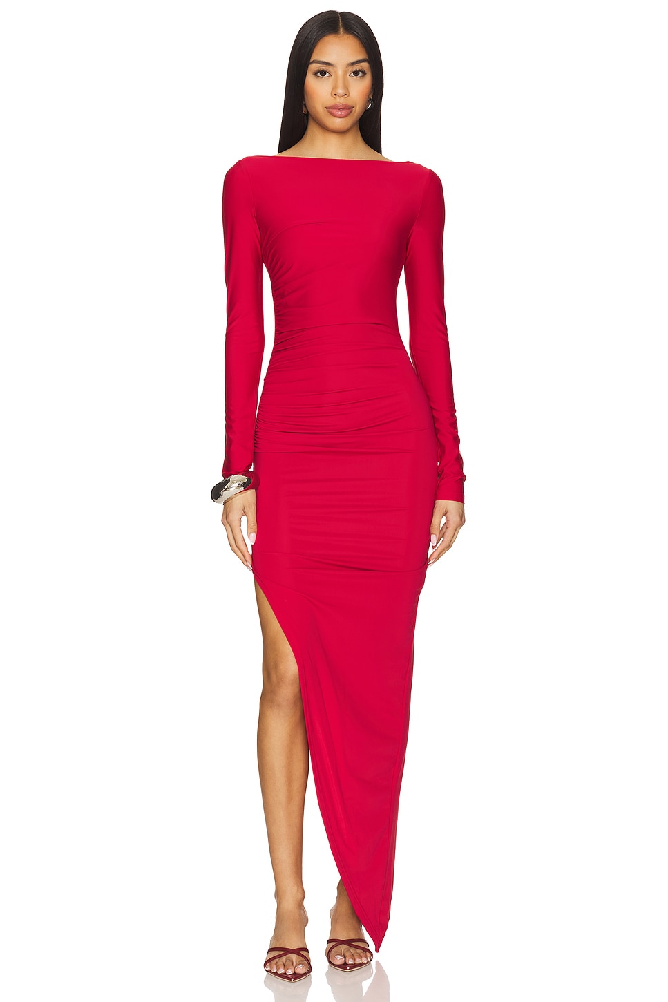 

Длинное платье Milly Superdown, dark red