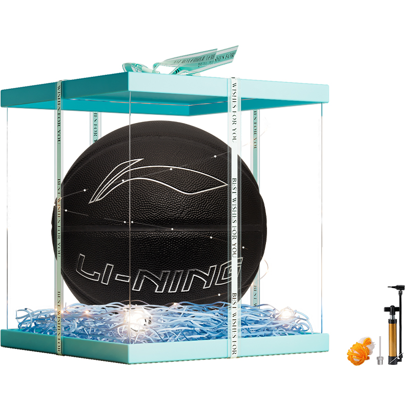 

LINING Баскетбольный мяч CBA Collection PU черный размер 7 соревновательный