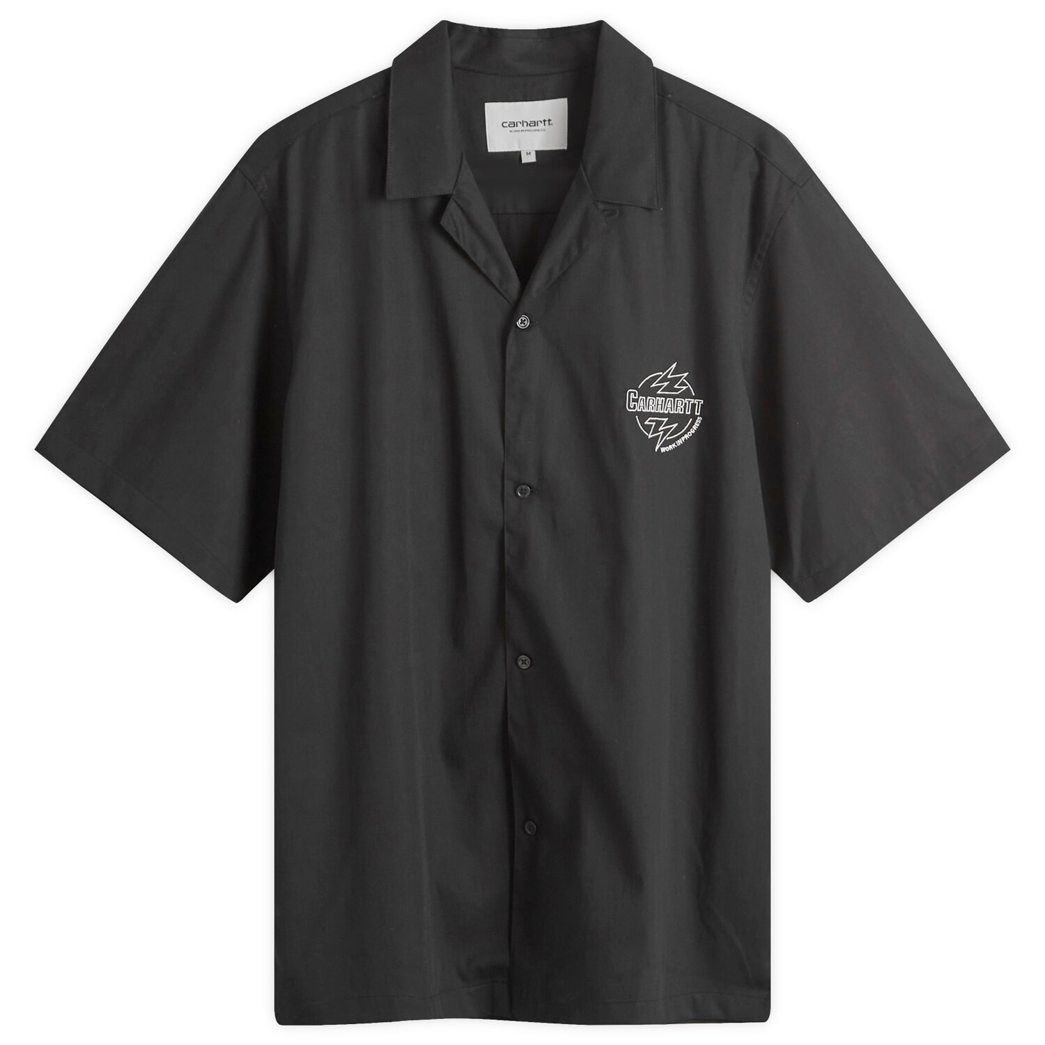 

Рубашка с коротким рукавом Carhartt Wip Blaze Short Sleeve Shirt, цвет Black & Wax