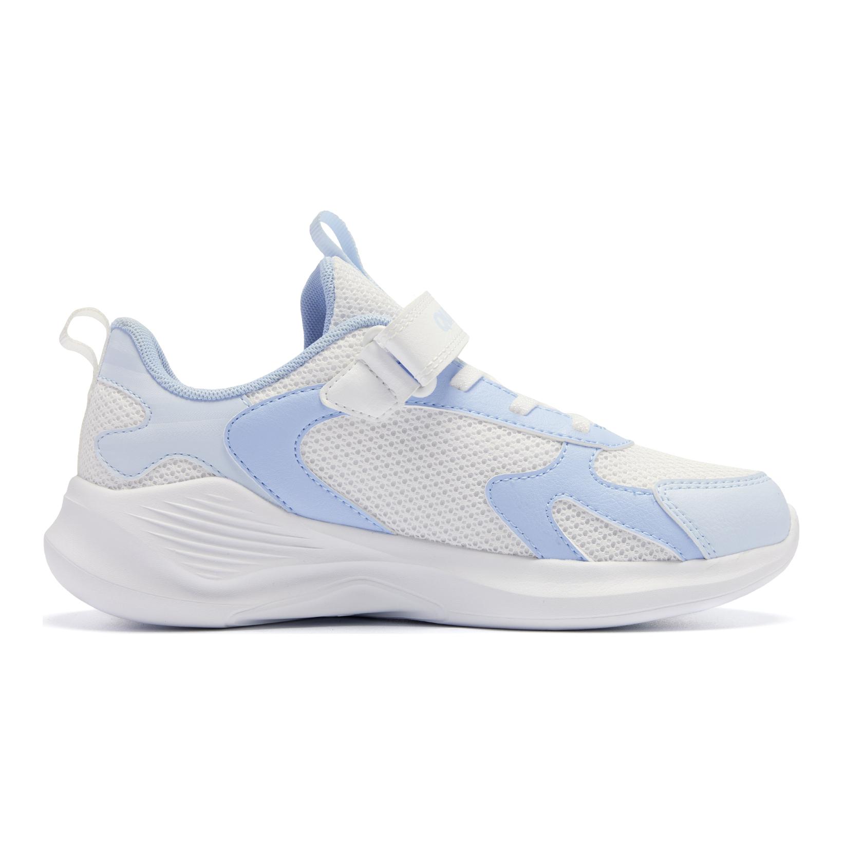 QIAODAN Антискользящие износостойкие низкие детские беговые кроссовки White Blue — фото 4